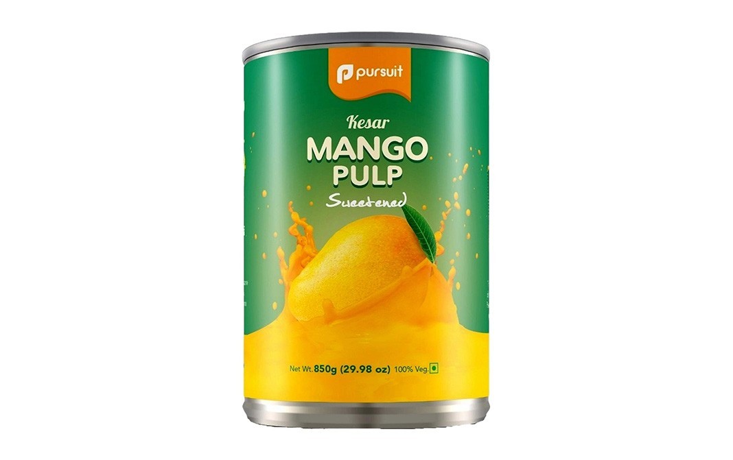 Pursuit Kesar Mango Pulp, Sweetened   Tin  850 grams